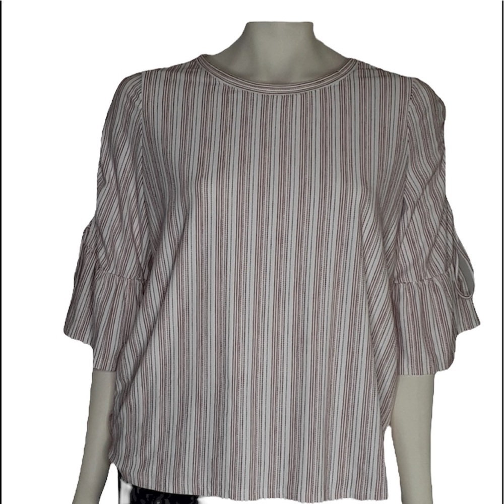 Lucky BrandSide Tie Bell Sleeve Sz M